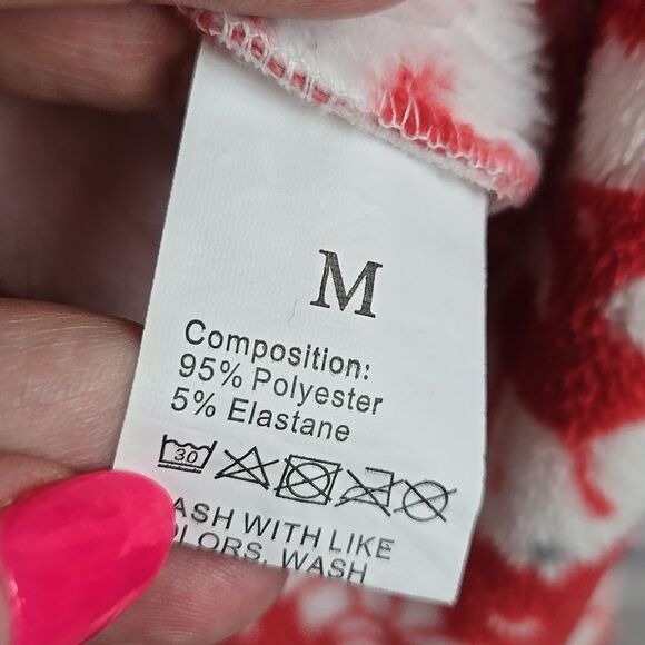 Reindeer Adult Onesie Furry Holiday Hooded Union Suit 1pc Pajama Sleepwear PJs - Picture 11 of 12